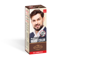 Dark brown beard color