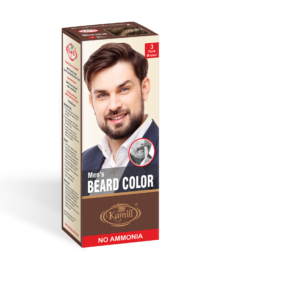 Dark brown beard color