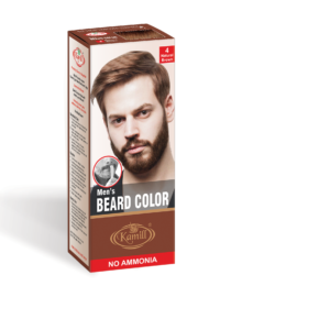 Natural brown beard color