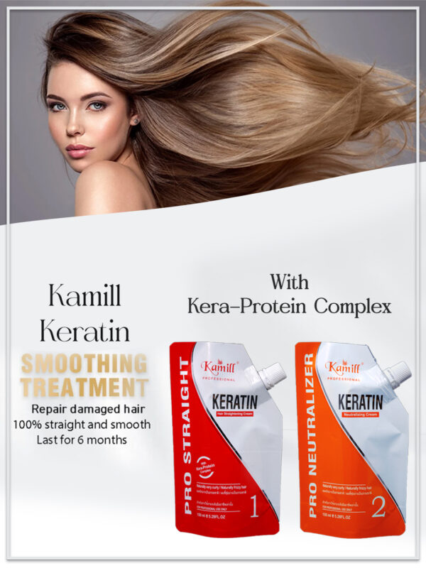 Kamill Keratin Straightening Kit 300 ML (2 Items in Set - 150 ML Pro Straight and 150 ML Pro Neutralizer) (300 ml) - Image 3