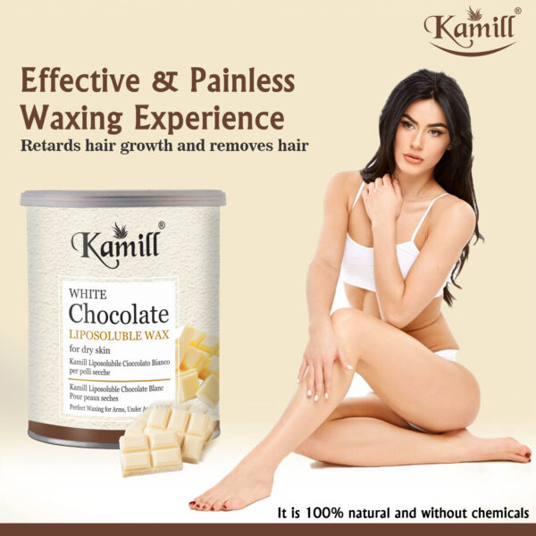 Kamill White Chocolate Liposoluble Wax – Gentle Hair Removal for All Skin Types - Image 2