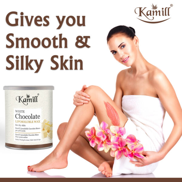 Kamill White Chocolate Liposoluble Wax – Gentle Hair Removal for All Skin Types - Image 4