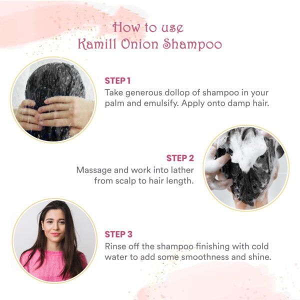 Kamill Onion Shampoo 300ML – Strengthen and Nourish Your Hair Naturally - Image 3