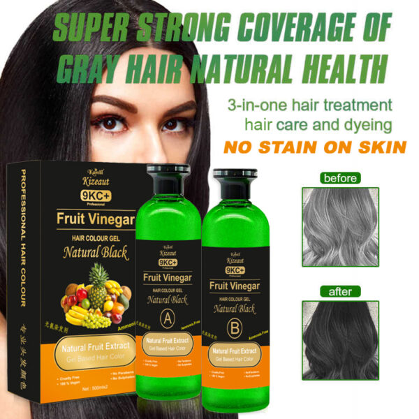 Kamill 9KC+ Fruit Vinegar Gel Colour – Natural Black - Image 2