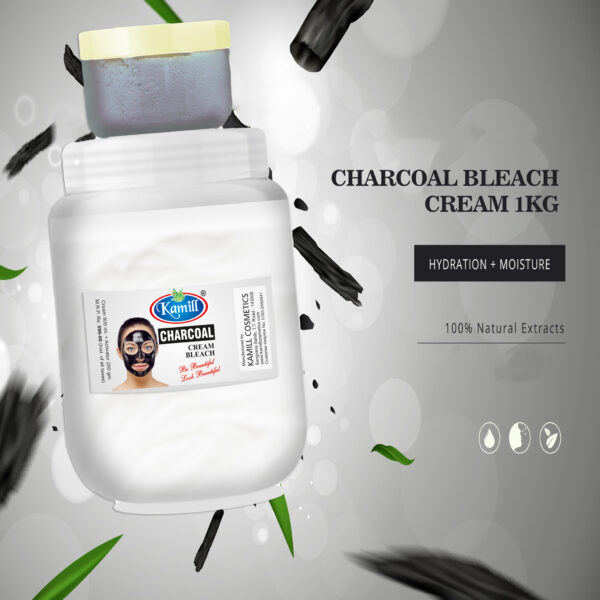 Kamill Charcoal Facial Bleach Cream – 1 Kg Pack - Image 2