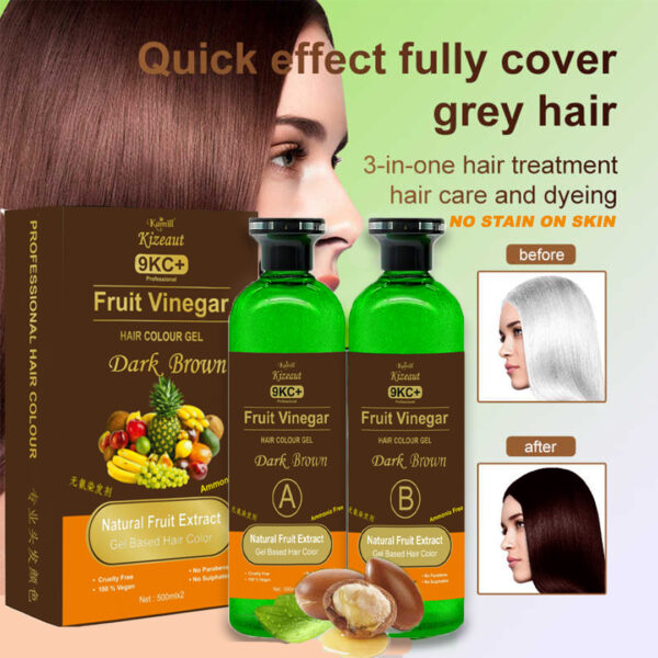 Kamill 9KC+ Fruit Vinegar Gel Colour – Natural Brown - Image 4