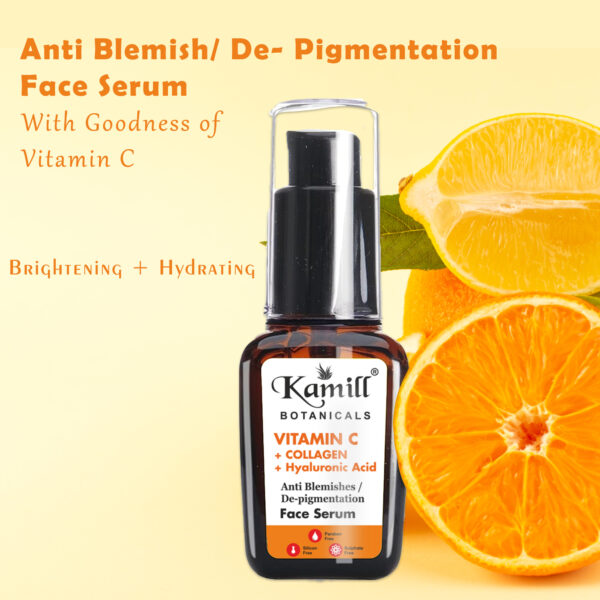 Kamill Botanicals Vitamin C + Collagen + Hyaluronic Acid Face Serum - Image 2