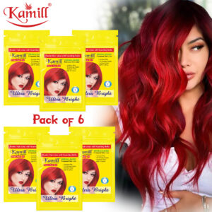 Kamill Flame Red Pouch Hair Color – 25 gm (Pack of 6)
