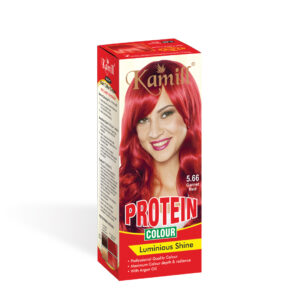 Kamill garnet red hair color, red hair dye, ammonia-free hair color, keratin hair color, argan oil hair color, salon quality hair color, natural red tone, long-lasting hair color, rich red hair dye, Kamill hair color 100gm, shiny red hair color, burgundy red shade, vibrant hair transformation