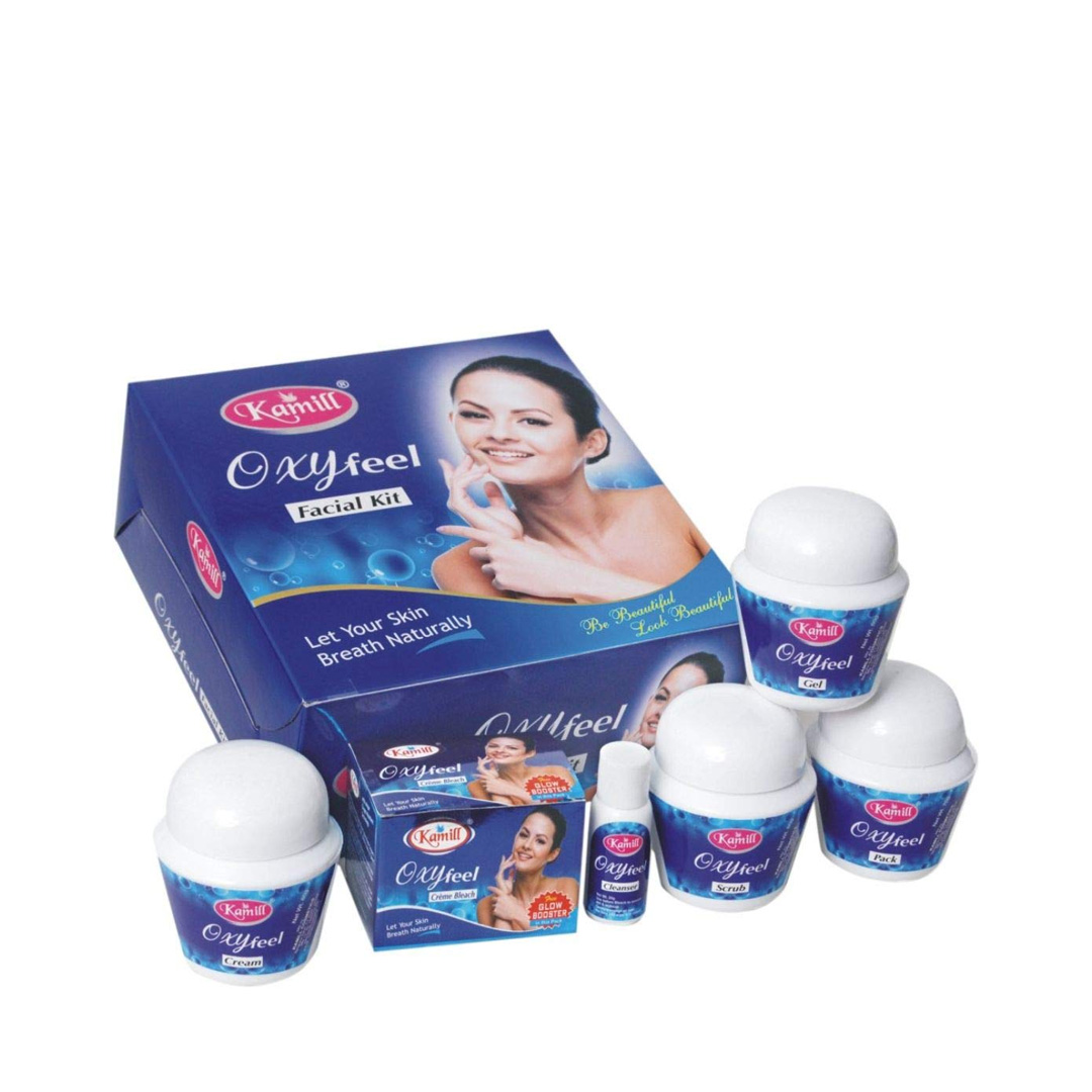 oxy facial kit, oxygen facial kit, oxy glow facial, Kamill oxy feel kit, facial kit for glowing skin, detox facial kit, instant glow facial, oxy treatment facial, professional facial kit, salon facial kit