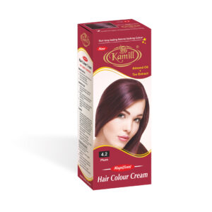 Kamill Plum Hair Color, Purple Hair Dye, Plum Shade Hair Color, Ammonia-Free Hair Color, Keratin Hair Color, Argan Oil Hair Color, Salon Hair Color at Home, Long-Lasting Hair Color, Grey Coverage Hair Dye, Vibrant Plum Hair Color, Professional Hair Color 100 gm, Glossy Hair Color, Hair Color for Women, Hair Color for Men, Kamill Cosmetics Hair Color