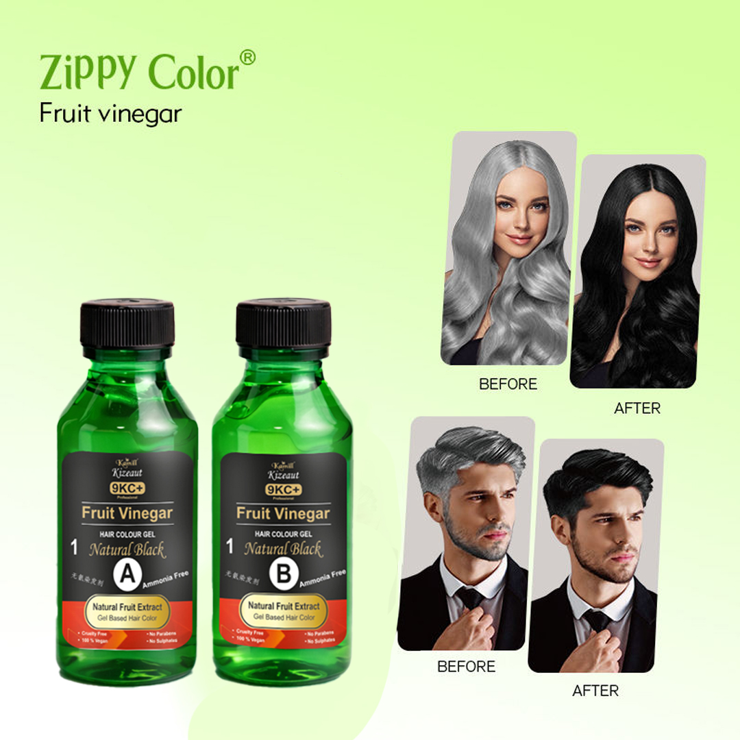 collagen hair repair color, non-damaging hair color, natural black gel color, professional hair color India, grey